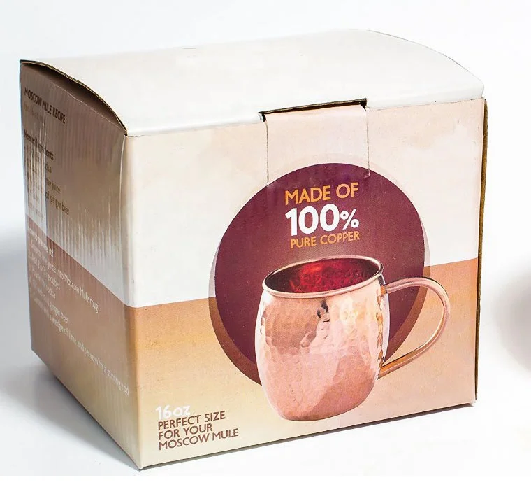 Demanding Designed 16 oz Moscow Mule Copper Mugs For Home Hotel Restaurant Office