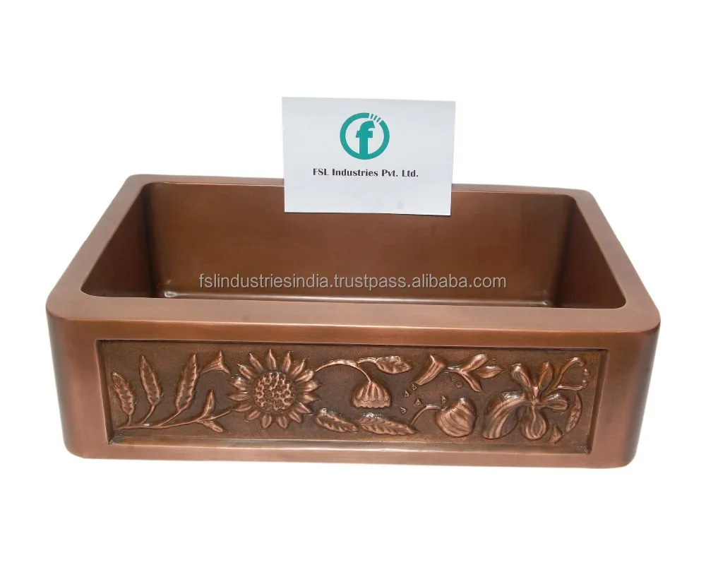 
Дизайнерская медная дизайнерская кухонная раковина ручной работы, домашний декор для отеля и ресторана, дизайнерская медная раковина 