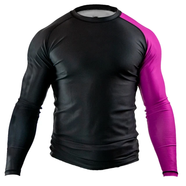 Men Swimming Rash Guard Long Sleeve Quick Dry Surf Driving T Shirt