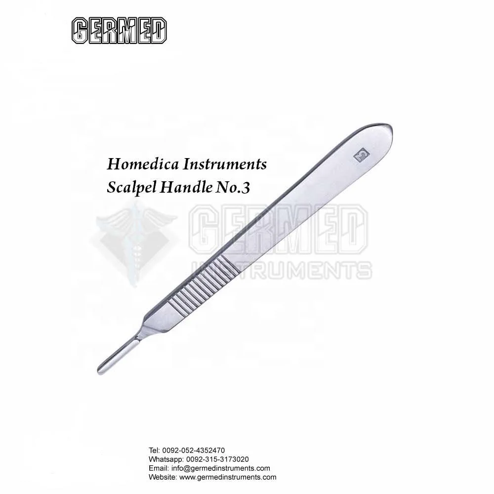 Scalpel Handle With Scale / Scalpel Handle #3 / Stainless Steel Scalpel Handle No 4 By Germed Enterprises
