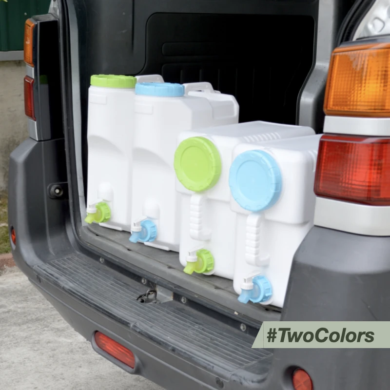 
25 Liter HDPE Portable Water Storage Container, Outdoor Water Tank, Camping Water Bucket 