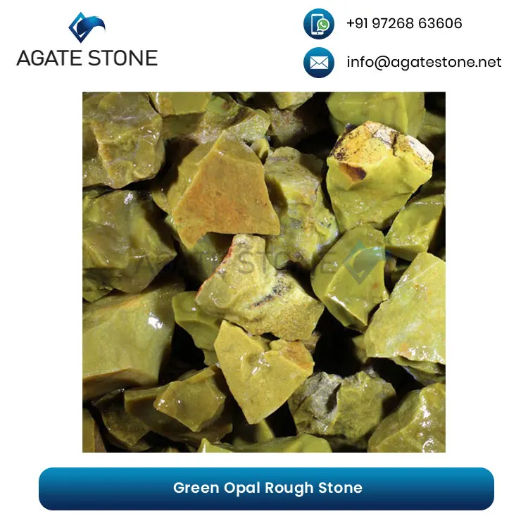 Leading Exporter of Best Quality Natural Green Opal Rough Stone Manufacturer