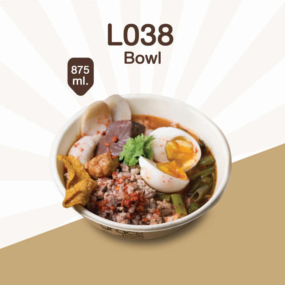 
Gracz Simple L038 Bowl 875ml eco friendly coffee cup food containers Thailand 