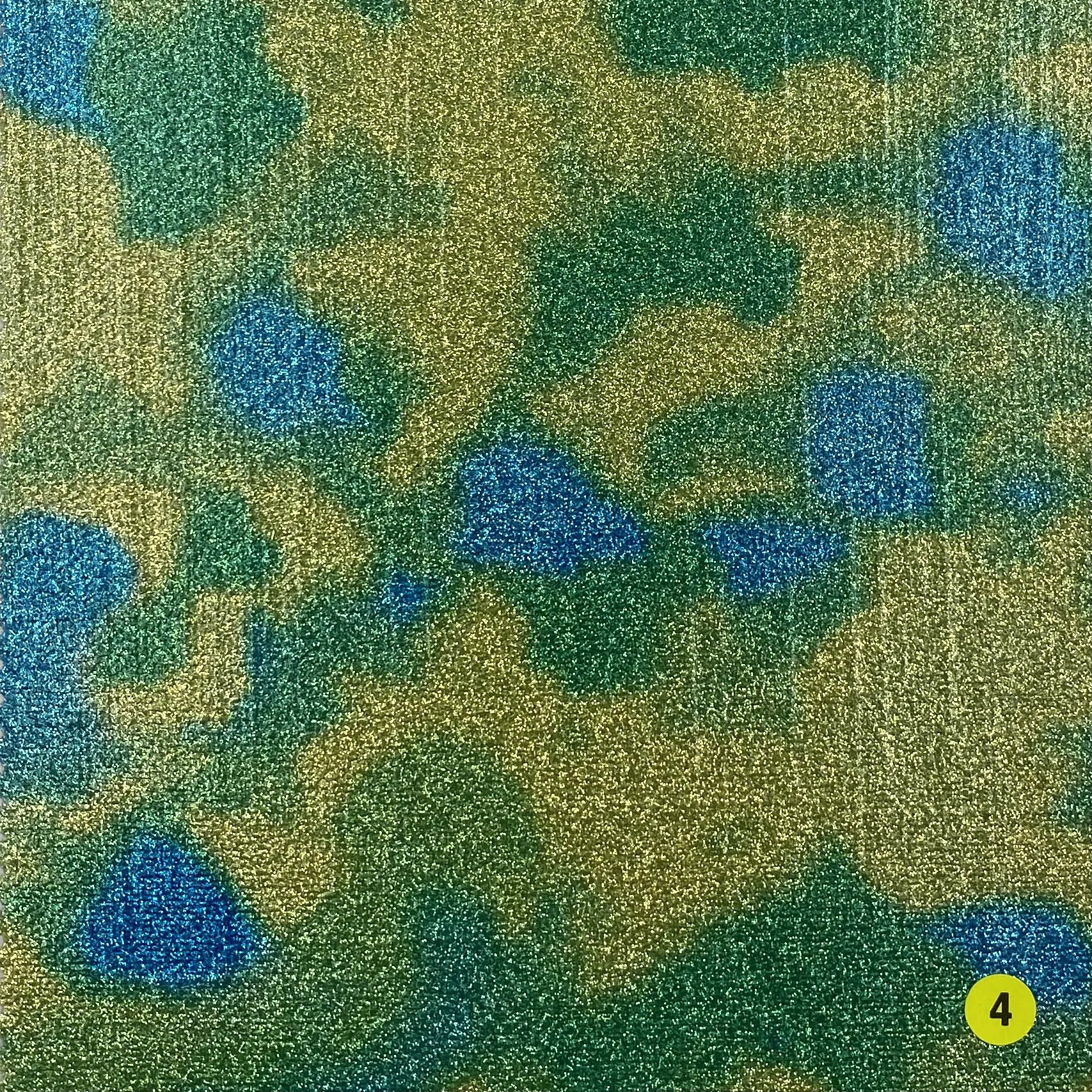 EPO Высококачественная 100% хлопчатобумажная ткань с уникальной блестящей лазерной пленкой, перенесенной дизайн для штор