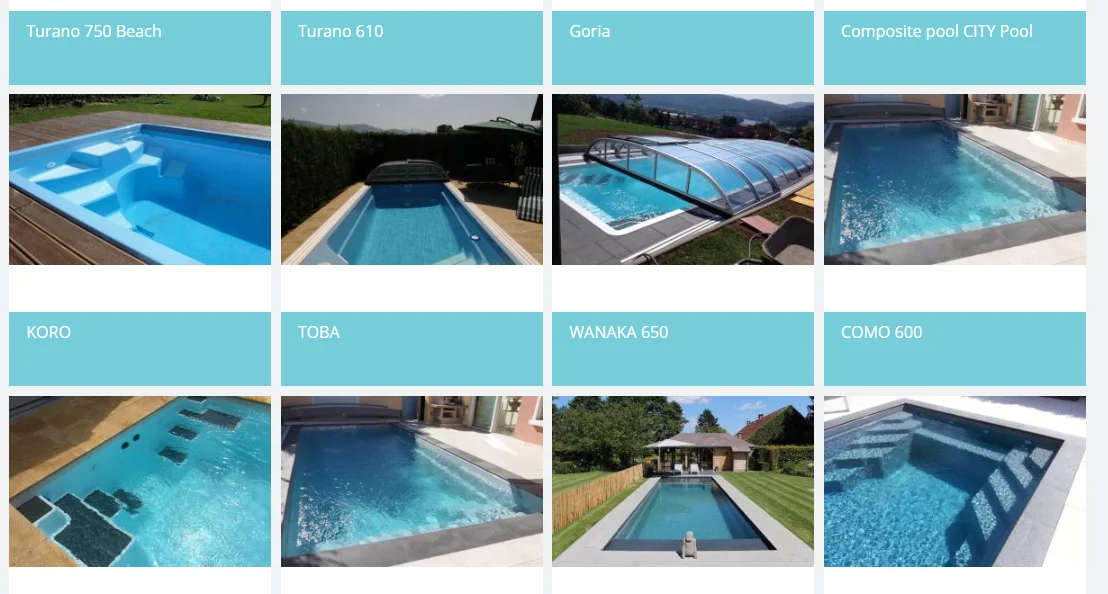 fiber glass mold for FRP swimming pool