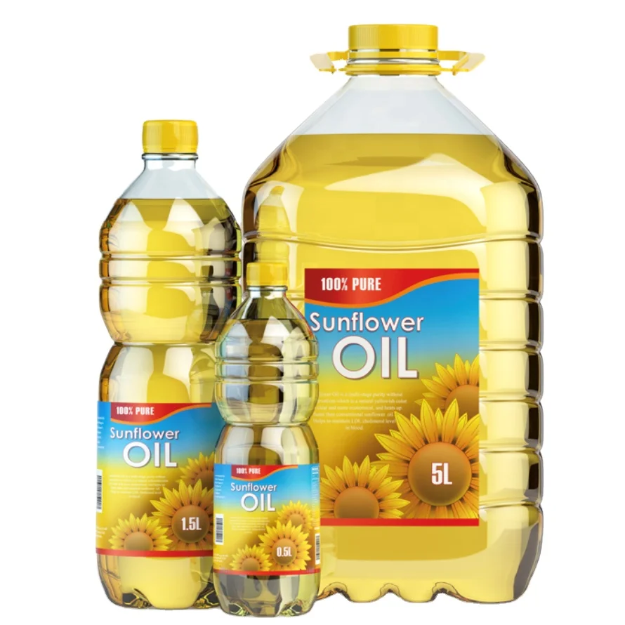 Hot Sale crude sunflower oil, Refined Sunflower Oil cheap sunflower oil in Plastic bottles for sale (1600445494027)