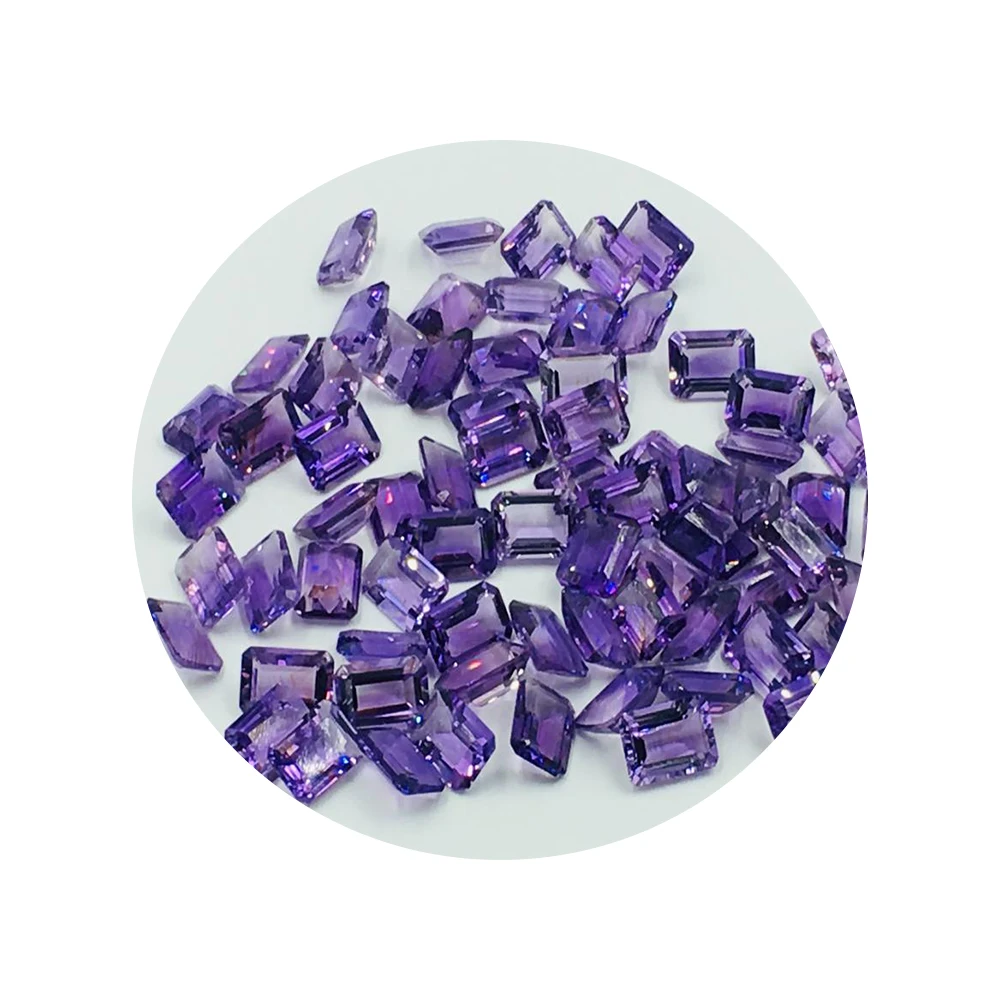 High Quality Amethyst Octagon 14 X 10 mm Semiprecious Purple Color Gemstone For Sale Jewelry Decor Gemstone
