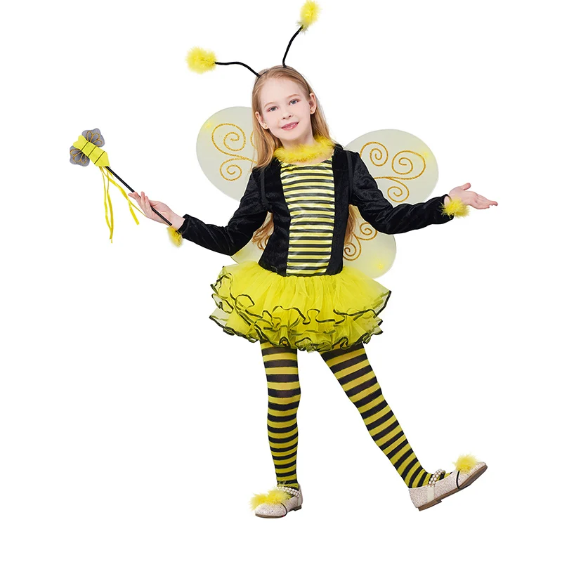  TV & Movie Costumes Girls Dress Kids Ladybug Bumble Bee Fancy Up Outfit Carnival Halloween