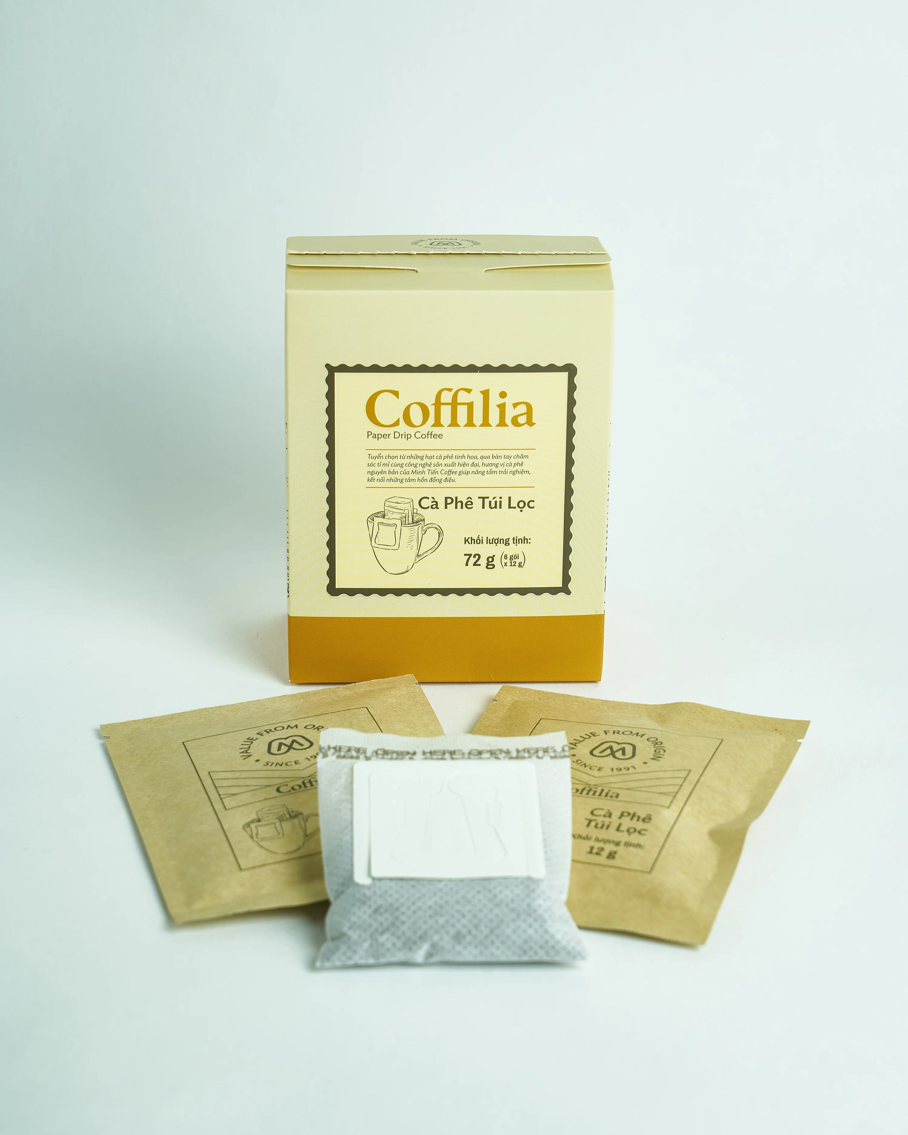 Good Quality Coffilia Drip Coffee Bag 100% Nature Box Packaging Coffee Flavor And Bitter Taste From Vietnam