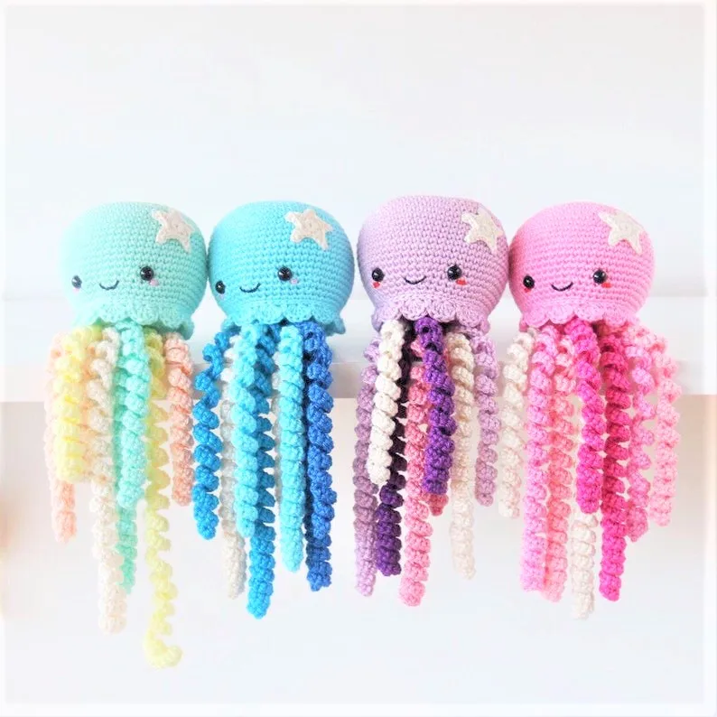 
2021 Safe for kids Cute stuffed Crochet Octopus toy, Amigurumi Baby Toy VNPRO Handmade crochet baby playpens 