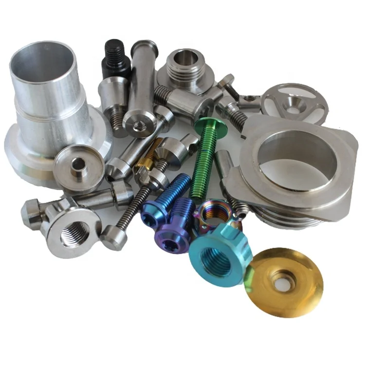 Professional high precision custom GR1 GR2 GR5 Ti-6al-4v titanium  CNC parts for sports product