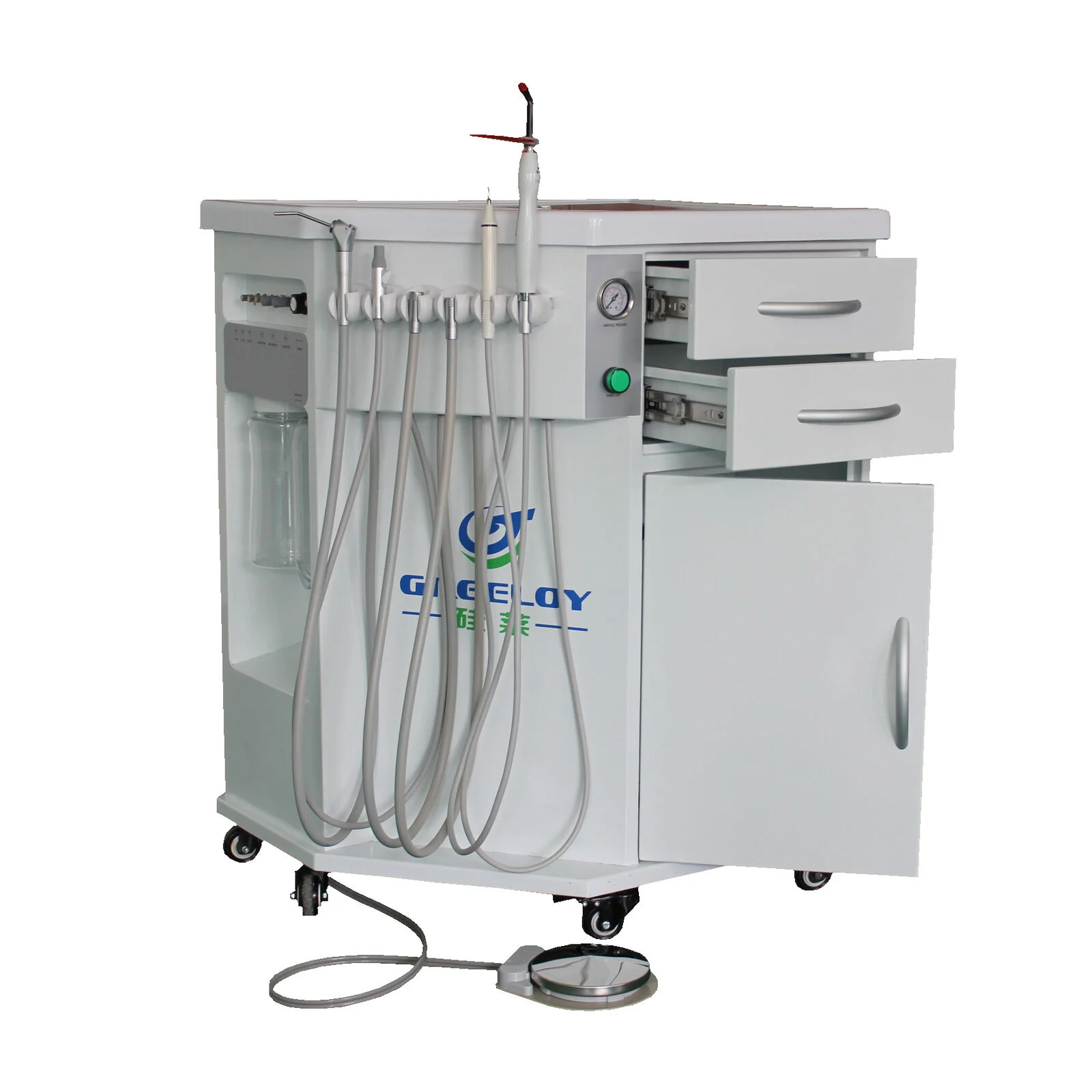 Высокое качество портативный блок всасывания GU-P212 стоматологический передвижной системы доставки переносная портативная обработка шкаф портативная стоматологическая установка