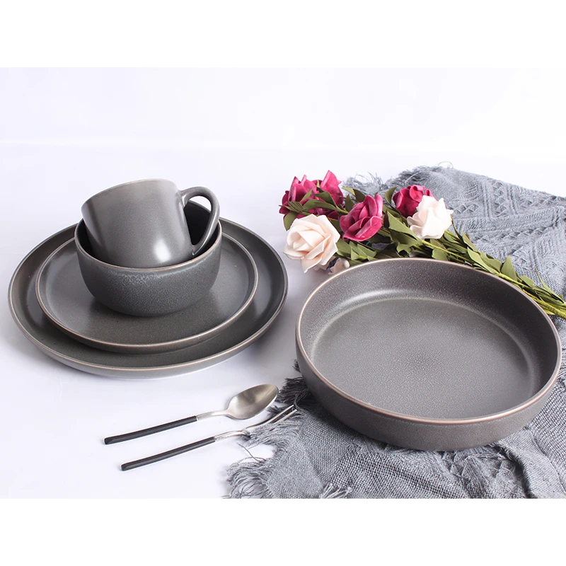 Wholesale Luxury Houseware Sets Wedding Dinner Tableware Dinnerware Set with Salad Plates Opal Glass Tablewares 58pcs 72pcs