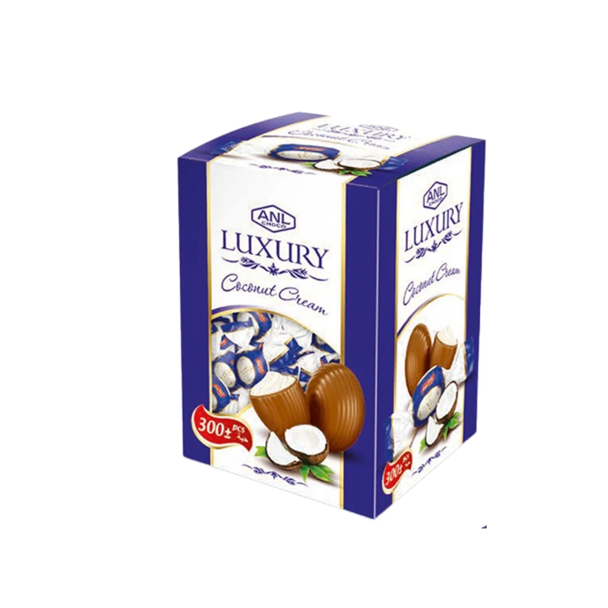 Luxury Milk Chocolate Bar Ball With Filled Coconut Cream 2000g Candy