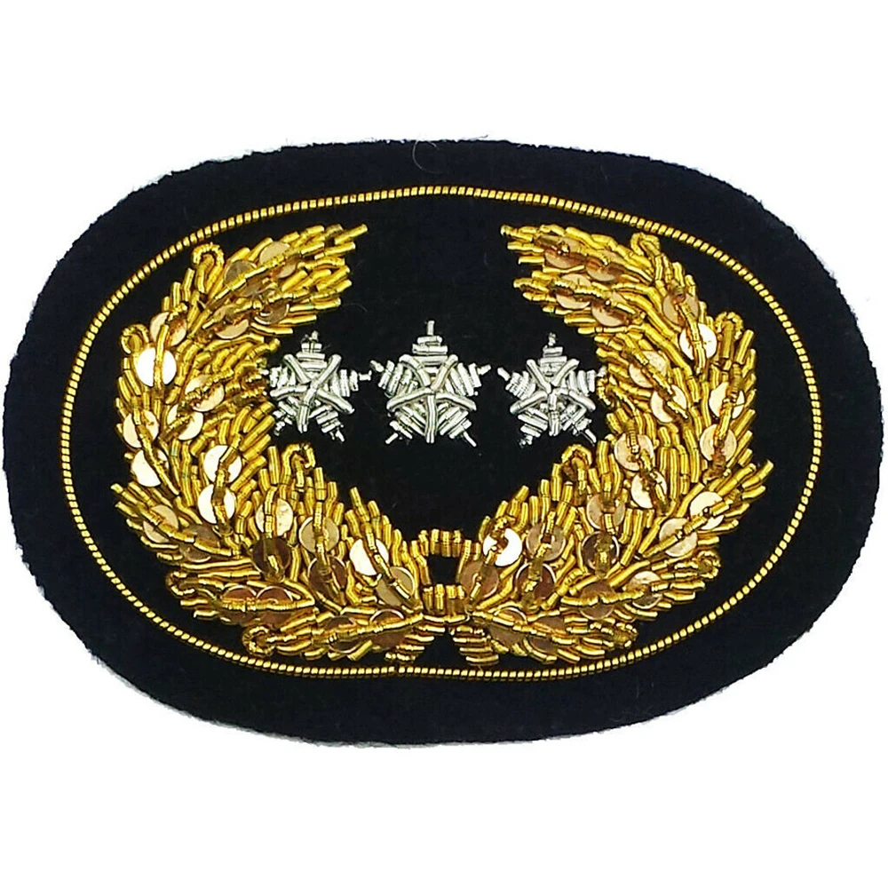 Американский военный ACW полицейский головной убор или Kepi Плетеный ручной значок