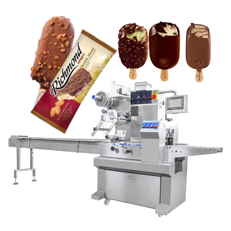 automatic chewing gum double layers lettuce packing confectionery packaging machine pack popsicle