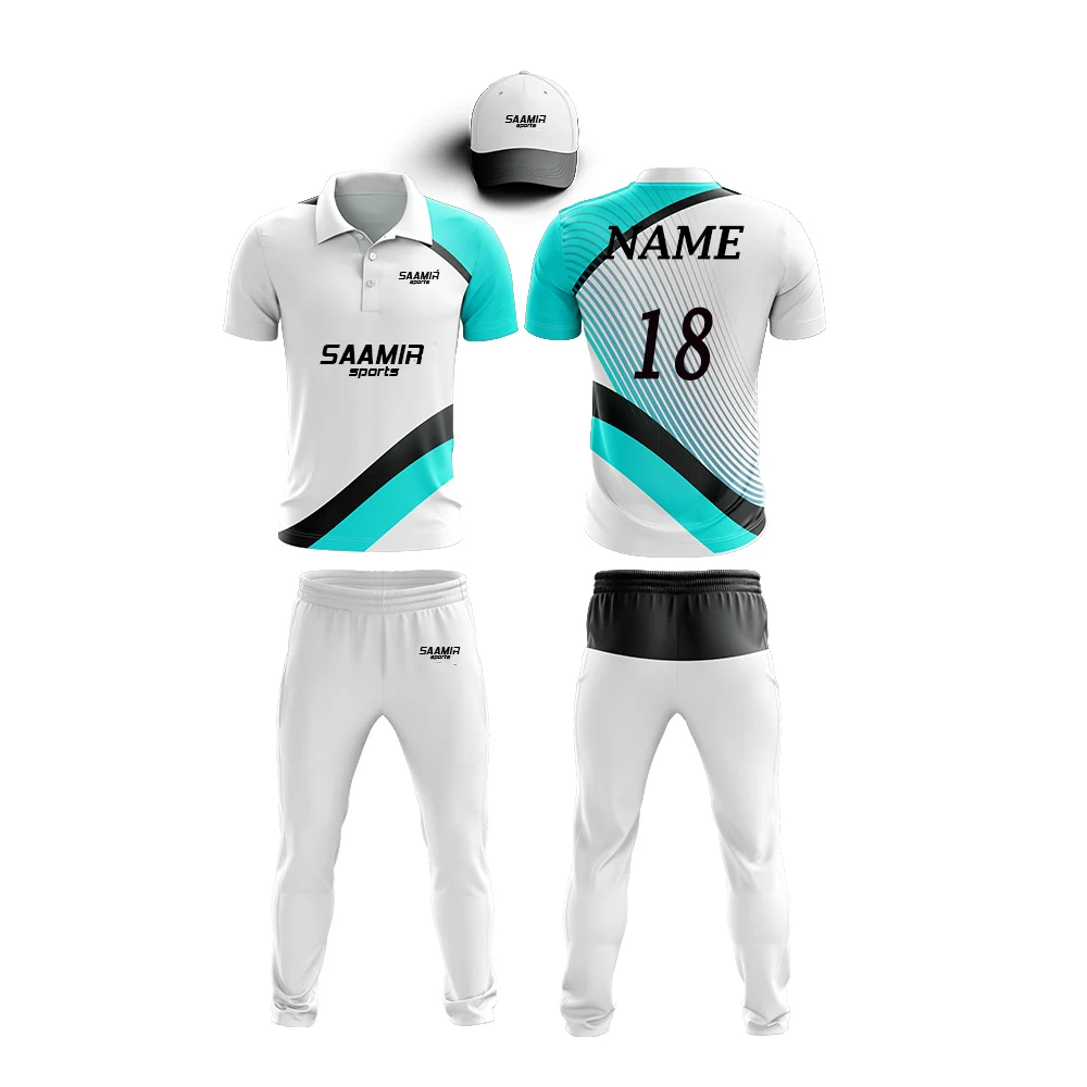  Белая униформа для крикета на заказ с цветными комбо/комплект униформы футболка и брюки