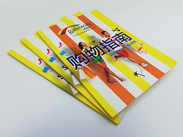 Wholesale Custom Printed A4 Booklet, Notebook, Magazine, Children Book Printing Service Stapler Bind