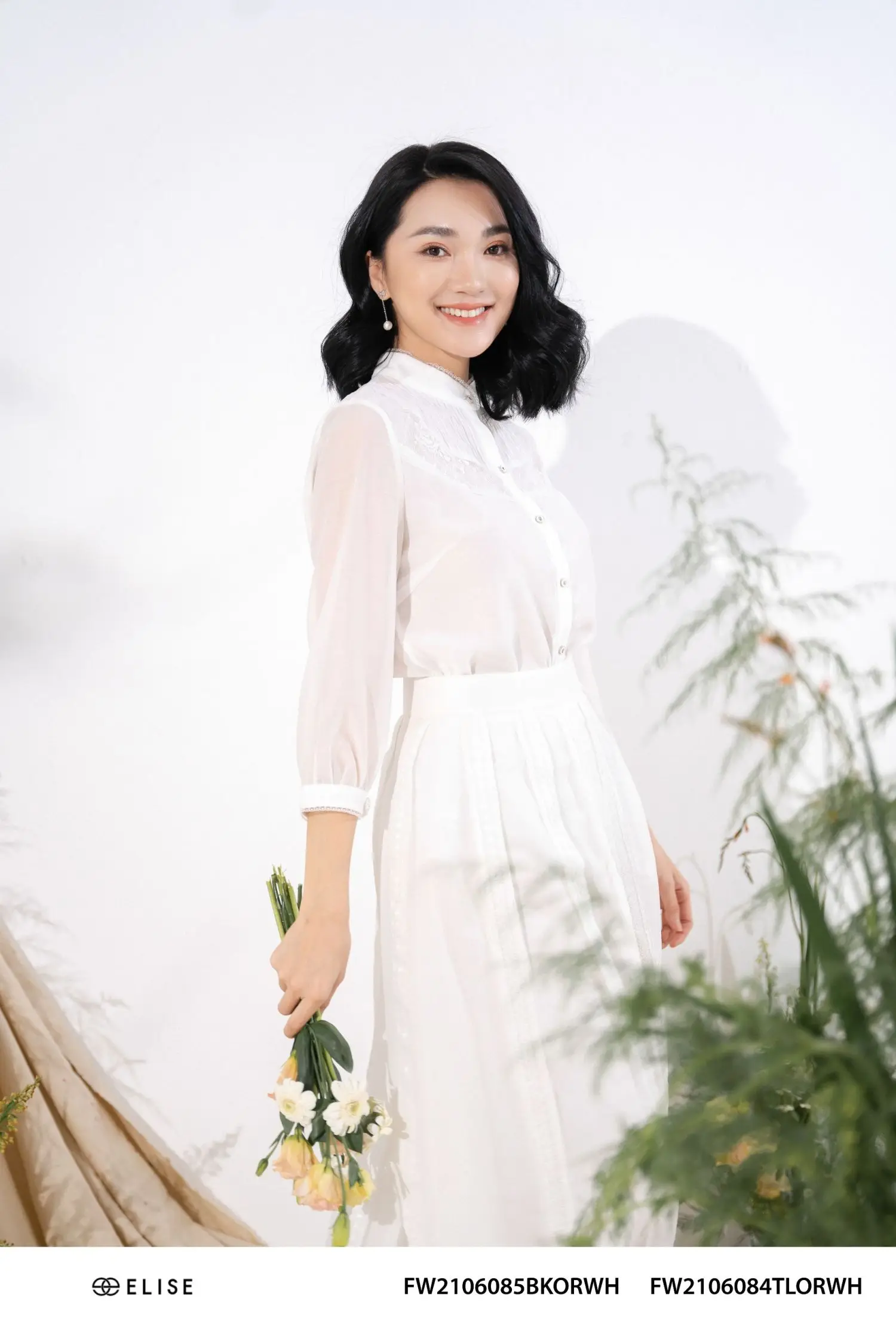 Girls Skirts Plus Size Womens Skirts Crepe White Women Skirts For Lady Office Elise Vietnam Top Quality Wholesales Clothing