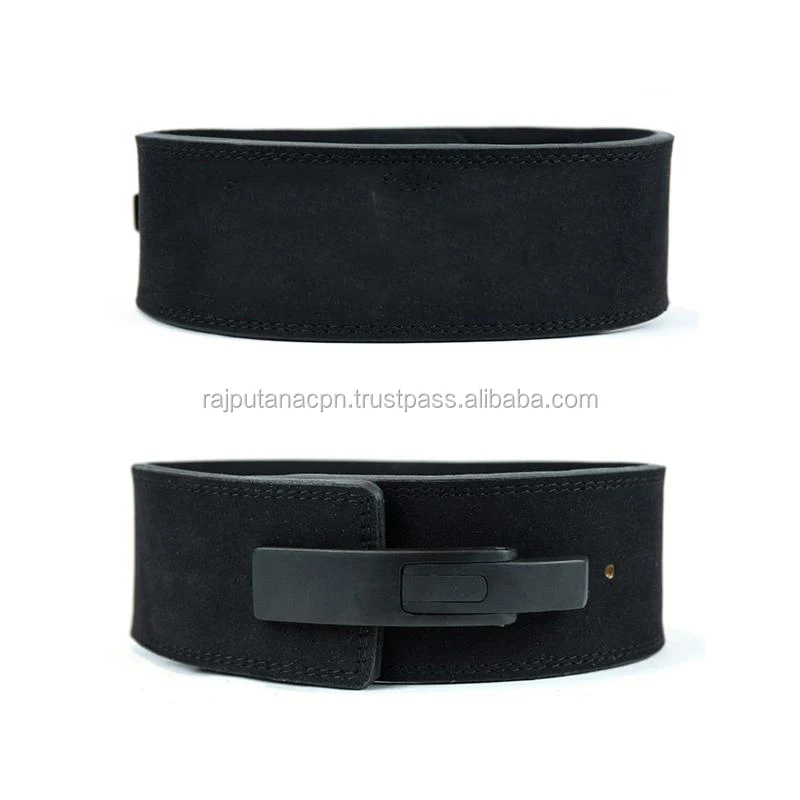 Heavy Duty Fitness Wear Back Support Leather Single Prong Belt Genuine Manufacture Power Single Prong Belts