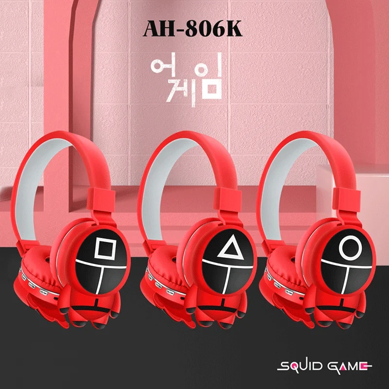 Новое поступление беспроводные наушники BT для детей рождественские подарки игр кальмар