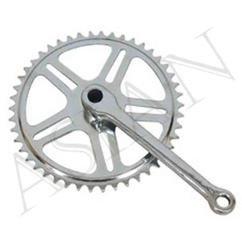 BICYCLE CHAIN WHEEL  & CRANK  SIZE - 44 T X 170 MM STAR CUT MODEL