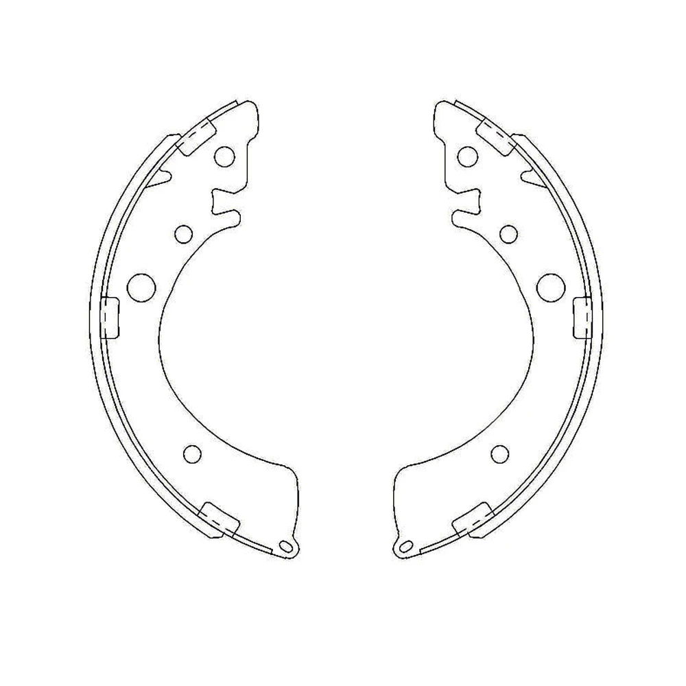 43153SR4A02 K5520 Pastillas de freno de fibra de carbon Rear ceramic drum Brake Shoe For Honda CIVIC acc 576ord