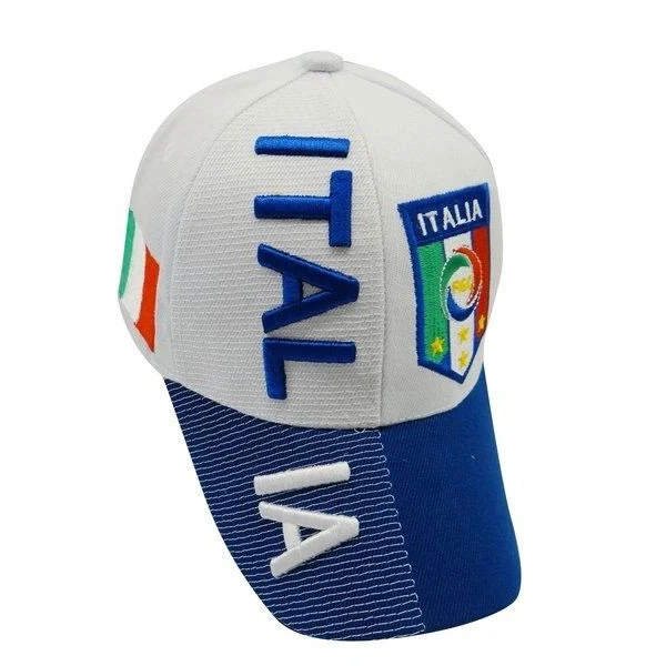 Головные уборы с вышивкой имени и флага Италии вышитые национальными флагами Чемпионат мира по футболу