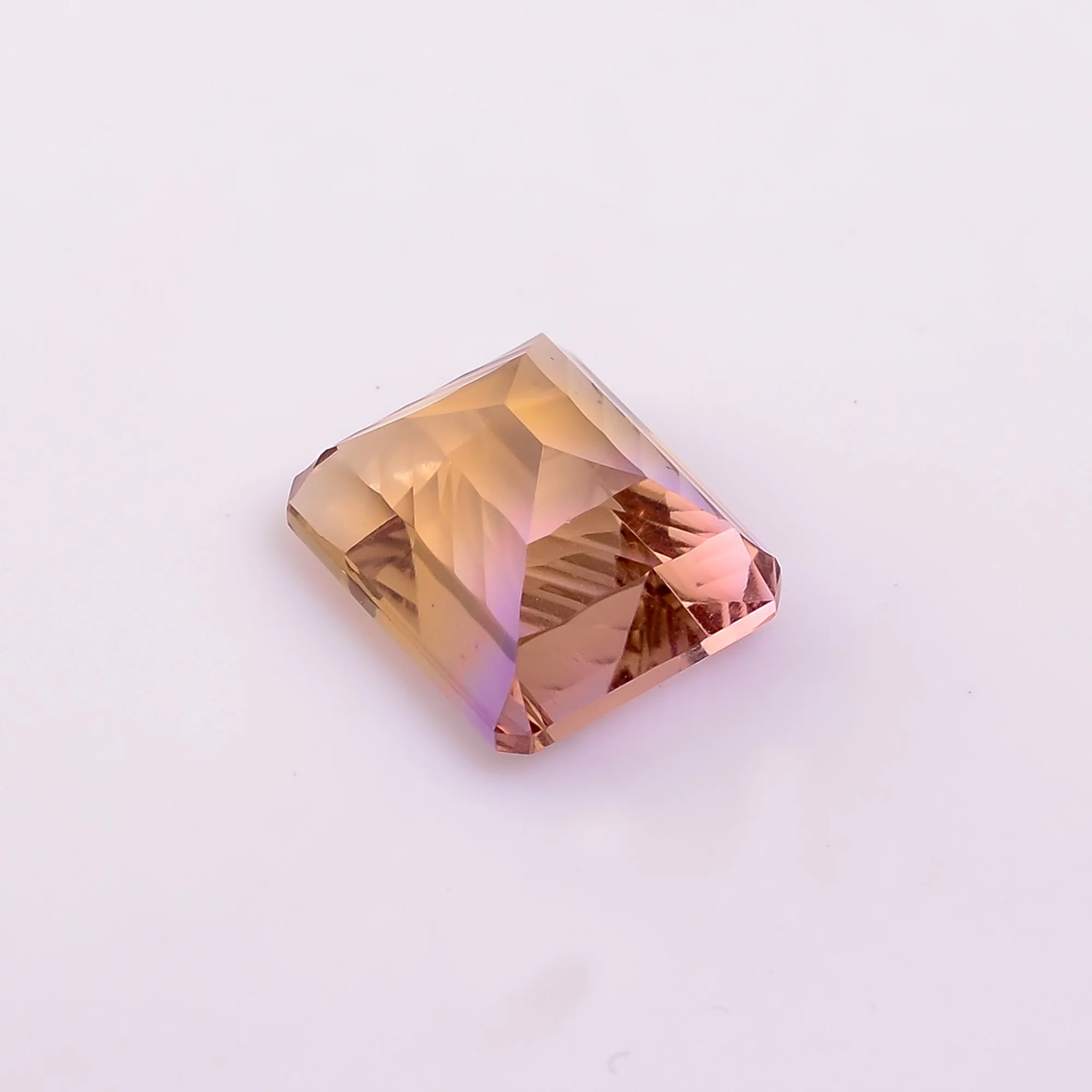 Natural Ametrine Quartz Gemstone Octagon Shape Fancy Cut Stone Bulk Gemstone For Jewelry Making Faceted Calibrated Gemstone