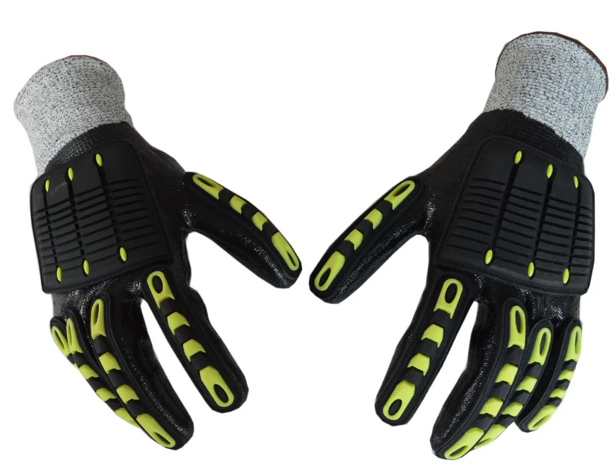 Oilfield Safety Work Construction Industrial Protective Mechanical Guante Anti Cut Resistant Impact Mechanic Gloves