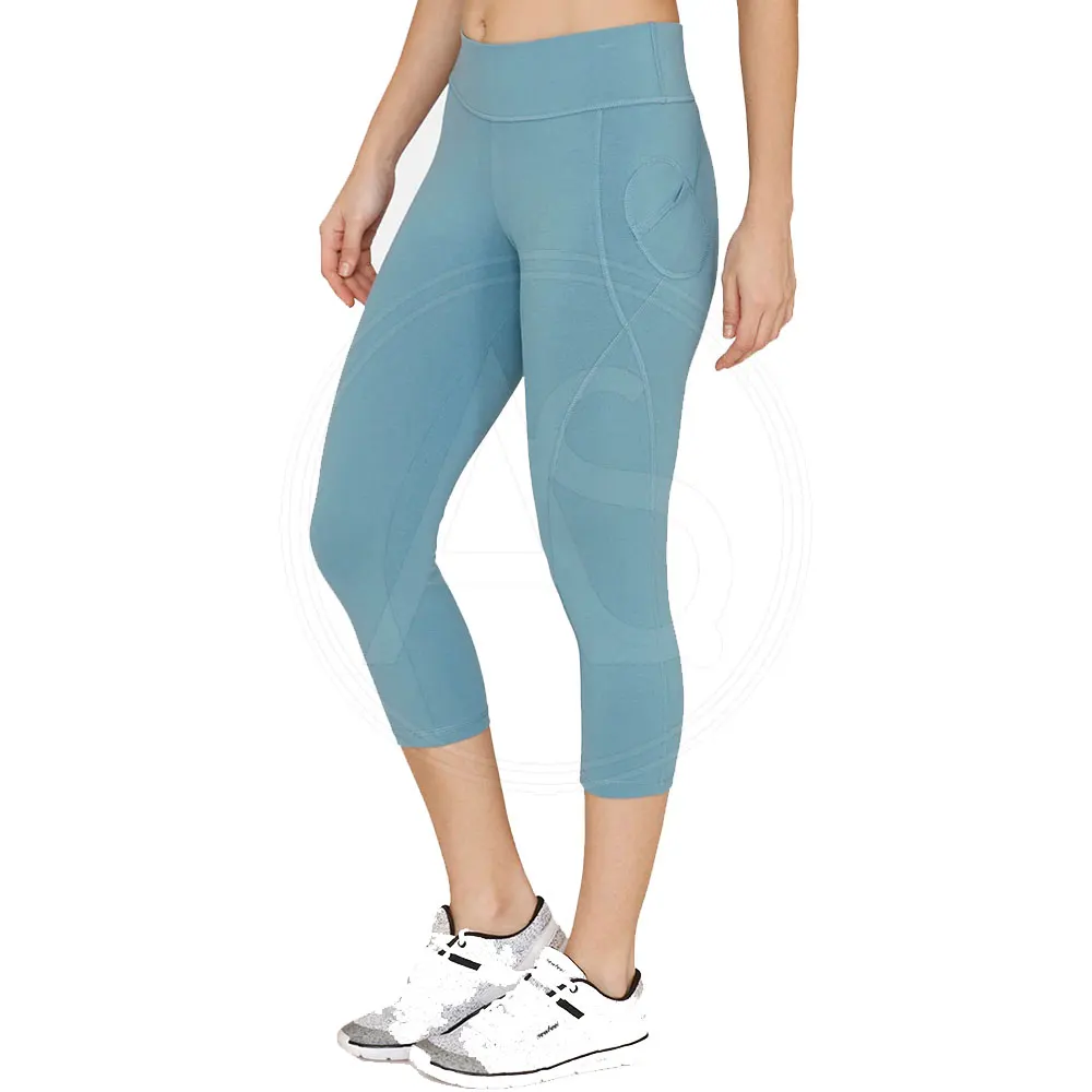  Экспортные качественные товары модные повседневные женские леггинсы-капри с высокой талией