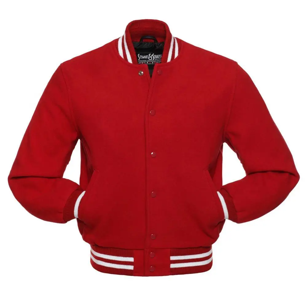 Best Black full Wool varsity Letterman jacket Men