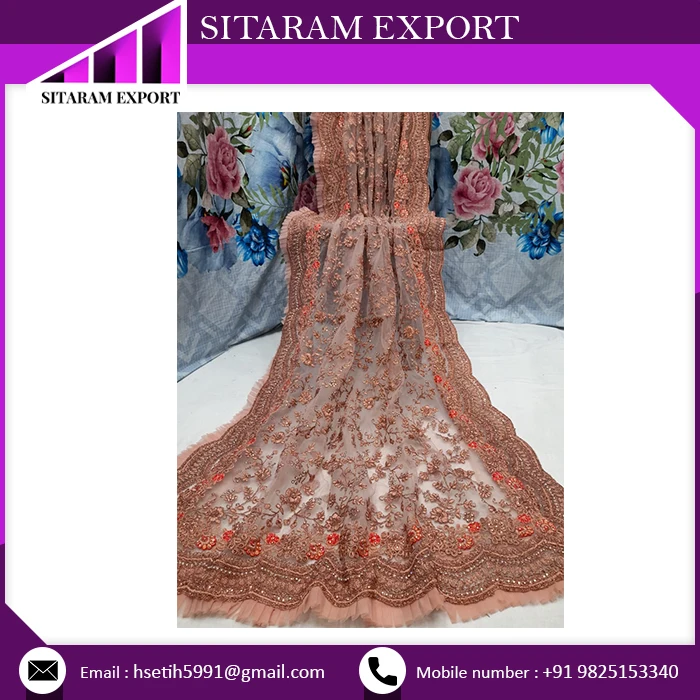 Latest Designs For Wedding Wear Beautiful Meenakari On Soft Net Saree Buy at Low Price