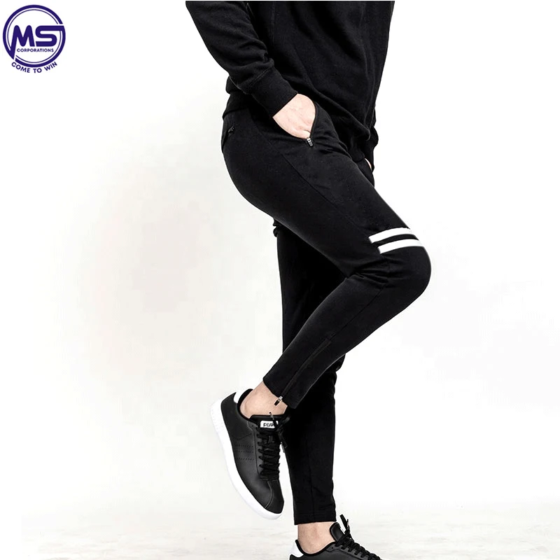  Мужские спортивные джоггеры на заказ модные облегающие с хлопковыми брюками