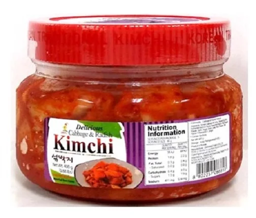 Korean Food Daebak Kimchi Original Made in Korea 100% Napa Cabbage Cut 400g Pet Spicy Flavor Halal