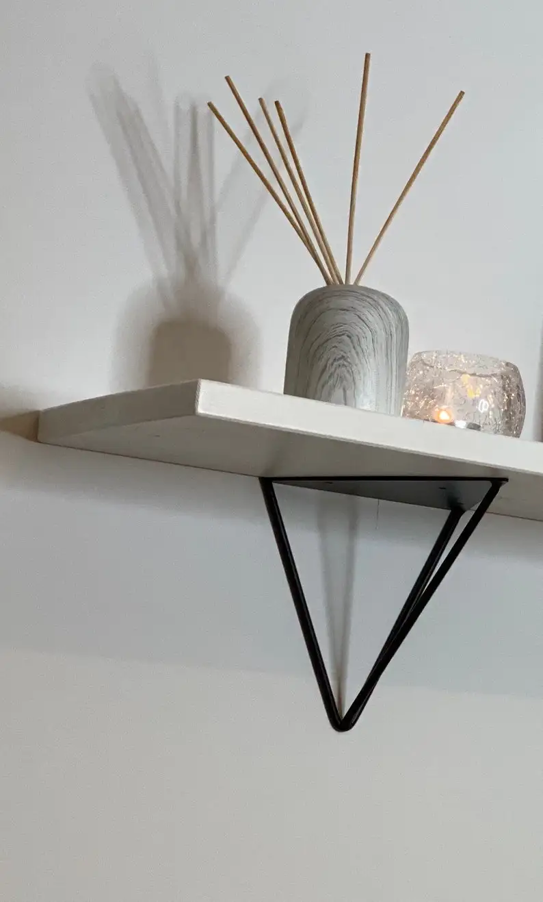 Креативная настенная полка с полкой из МДФ черный Кронштейн железная гостиная книжная для хранения домашний декор по оптовой цене Индия