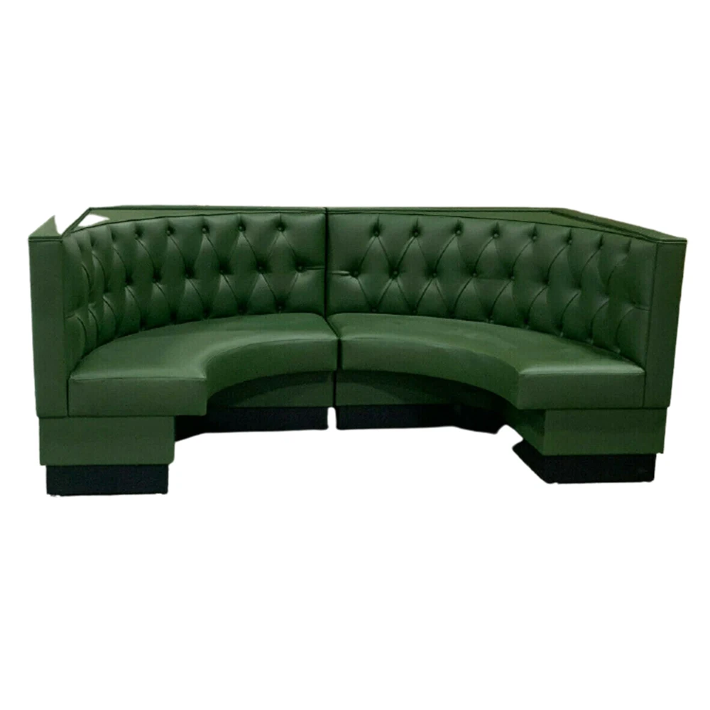 MKLD American Style Vinyl Restaurant Booth Fully Upholstered Luxury Furniture Suppliers Restaurant Booth Sofa