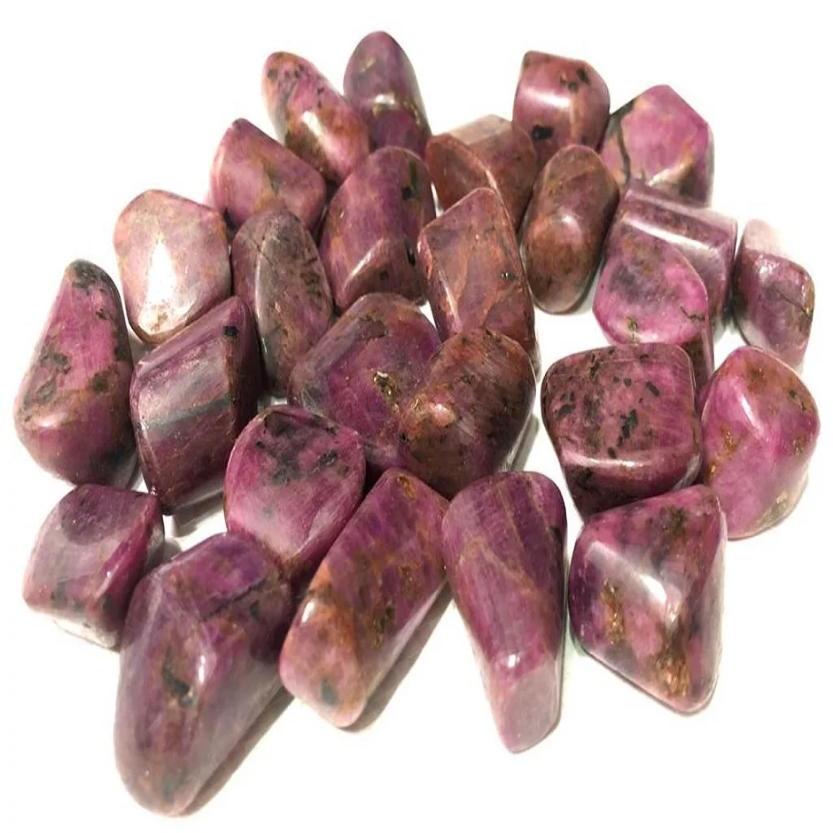 Natural crystal wholesale Gemstones Top selling Indian Ruby  Tumble stone Beautiful super Quality