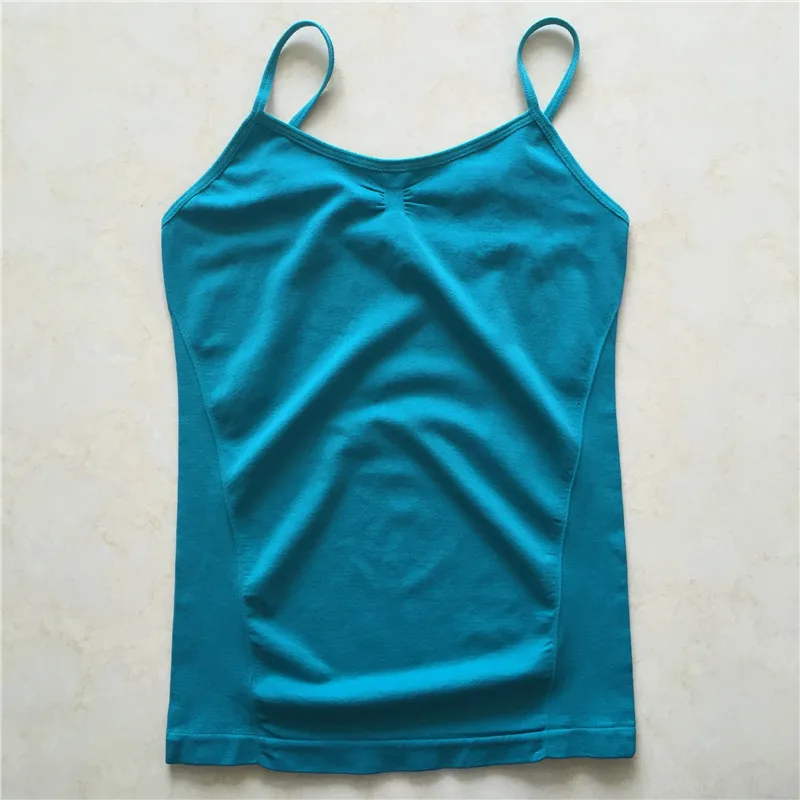 Women Seamless Lady Solid Plain Tank Tops Sweet Candy Color Casual Women Underwear Camisole