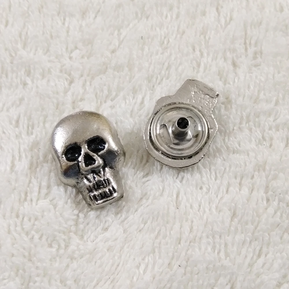 Buttons Jeans Buttons Skull Pattern Button CROSSBONES ANTIQUE