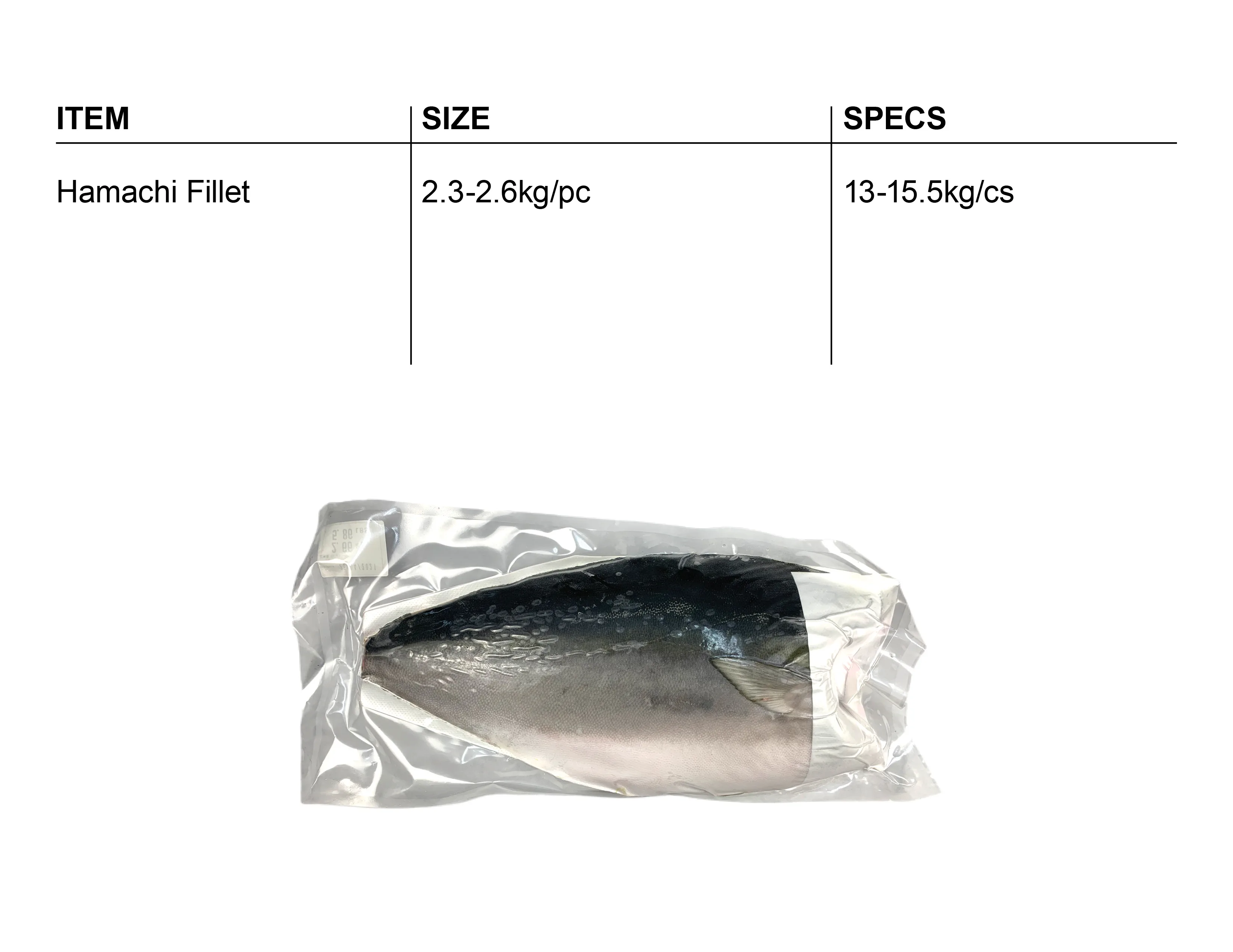 Froze japanese yellowtail fillet fish / frozen fish fillet