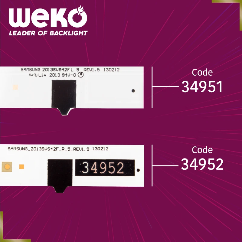 TV LED BACKLIGHT- SAMSUNG_2013SVS42F_R_5_REV1.9 130212 - D2GE-420SCB-R3 -  2013SVS42F L 9 REV1.9 130212- TOTAL 14 PCS