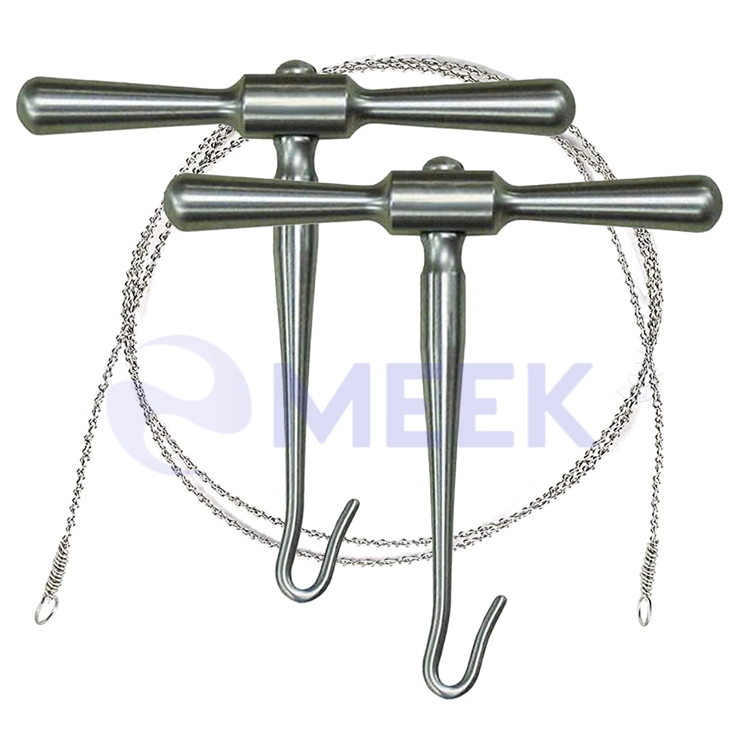 GIGLI Saw Wire Set, GIGLI SAW HANDLE Orthopedic Instruments Two Handles and One Wire twisted