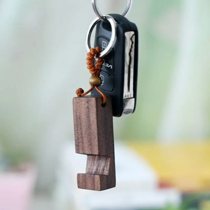 Engraved wood keychain Favorable price wholesale wooden key ring with name