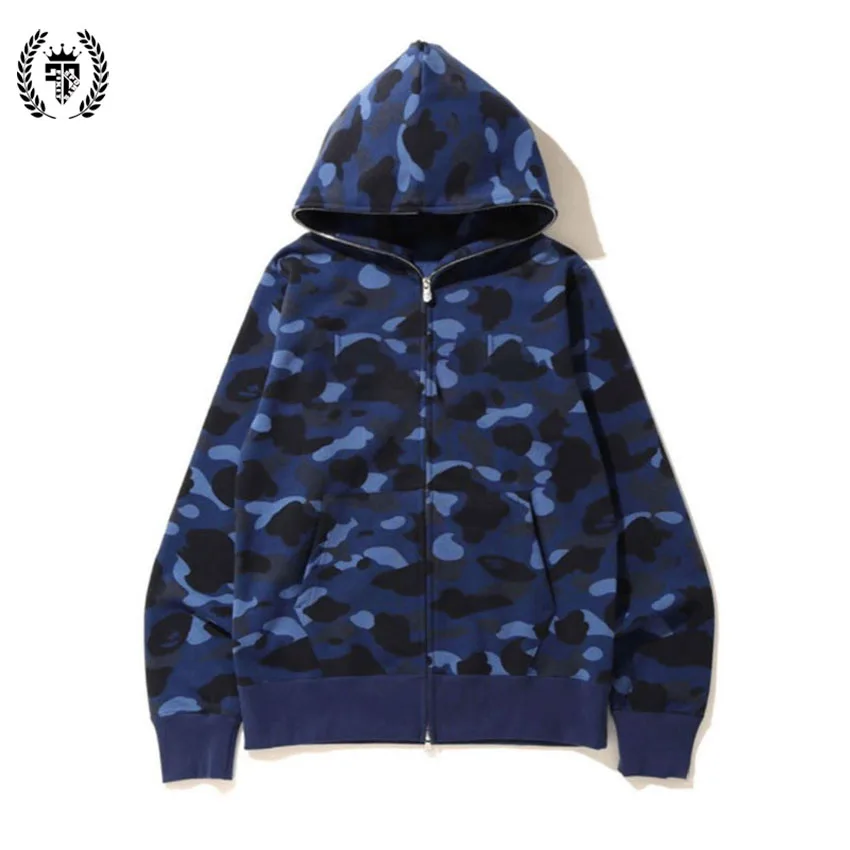 Custom Black Full Zip Up Hoodie Cotton Oversized Face Zipper Hoodie Zip Up Full Face Trendy  Heavyweight Plus Size Hoodie