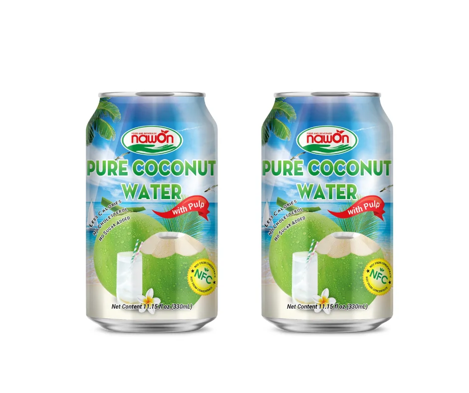 Wholesale Coconut Tender Water Vietnam Glass Bottle 290ml Mango Flavor Fresh Natural 100% Pure Healthy No Sugar OEM