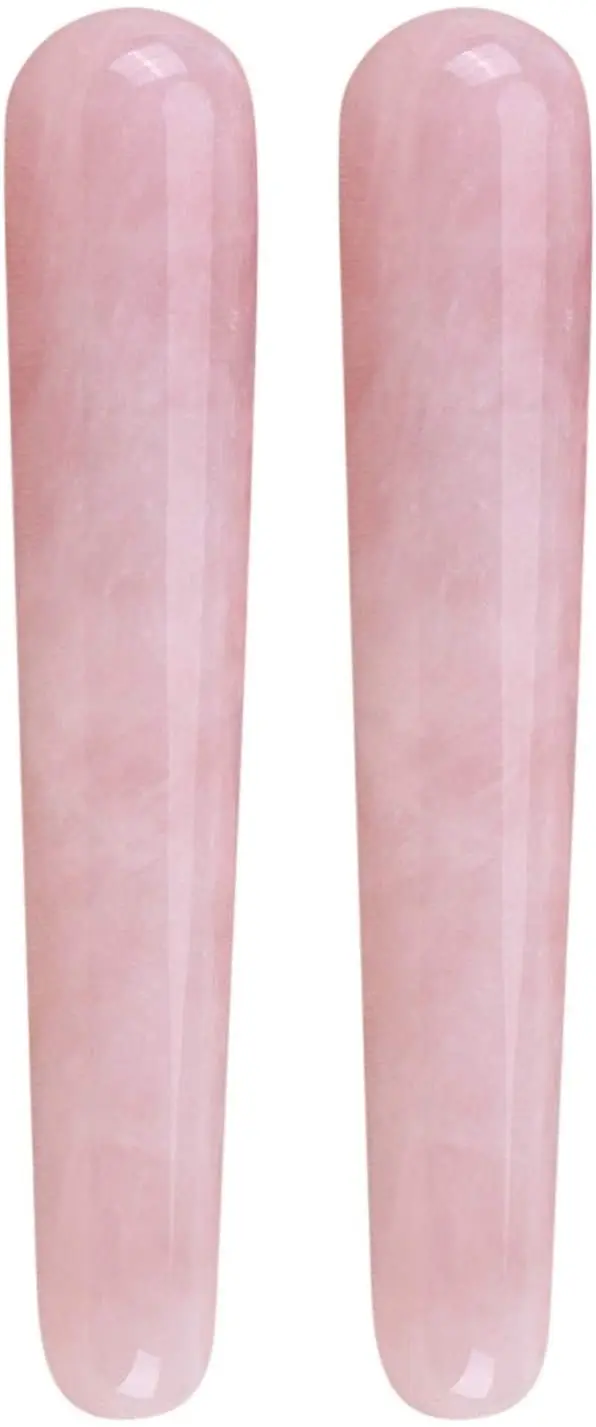 Новинка 2023 г. самая мощная лечебная палочка из розового кварца для гладкого массажа эмоционального лечения и медитации