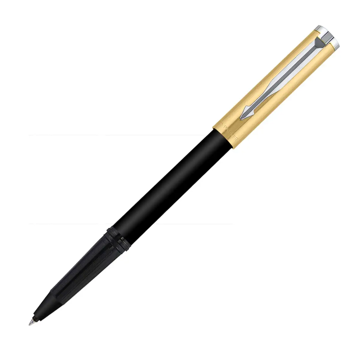 Premium rollerball pen gold finish color high quality plastic body parker rollerball pens custom logo promotional pens