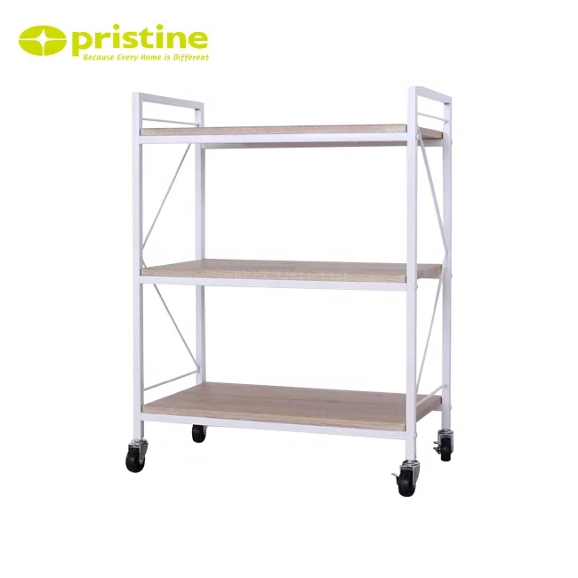 3 яруса кружевных древесины металлическая тележка | Белого цвета | Тайвань | Кухня | Три слоя | Сервировочный | Органайзер для хранения | Тележка