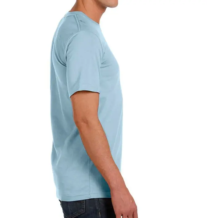 Футболка мужская из конопляного органического хлопка с круглым вырезом и коротким рукавом